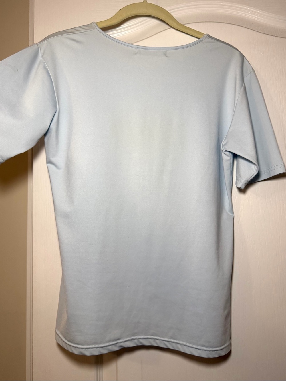 Prada Light Blue Logo Short Sleeve Top - Picture 6 of 6
